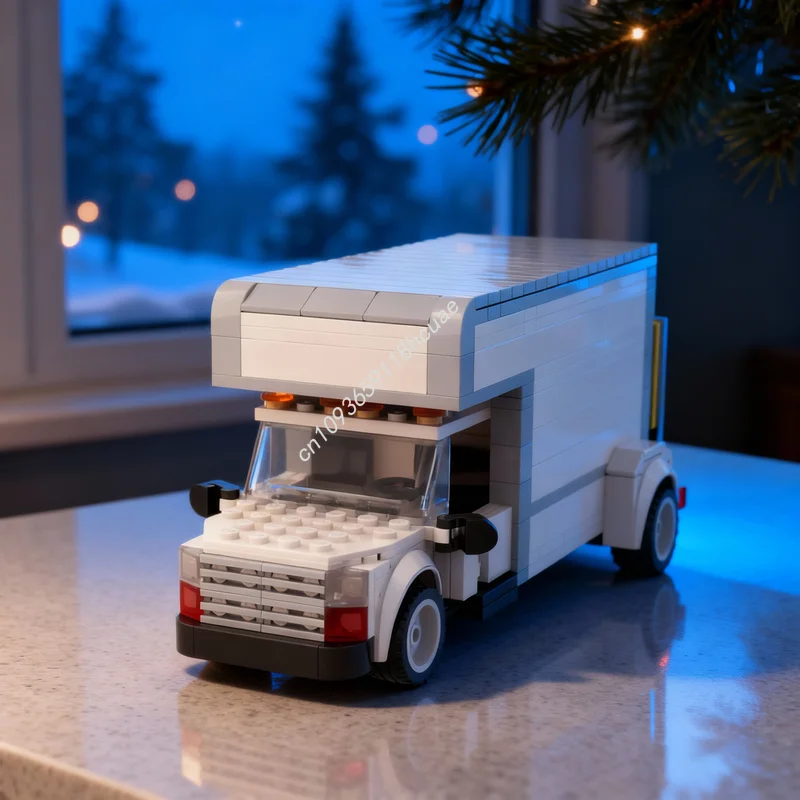 305pcs MOC Moving Truck Cars Model Building Blocks Architecture DIY Creative Toy Idea Education Christmas Gifts Brick Kids