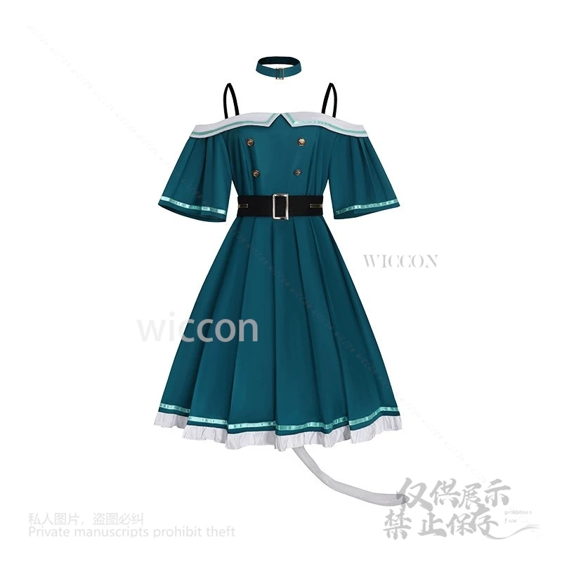 Аниме-игровой проект Косплей Sekai PJSK ‌ Костюм Кусанаги Нене Руи с ушками, платье Нене, парик для Хэллоуина, полный комплект, реквизит по индивидуальному заказу