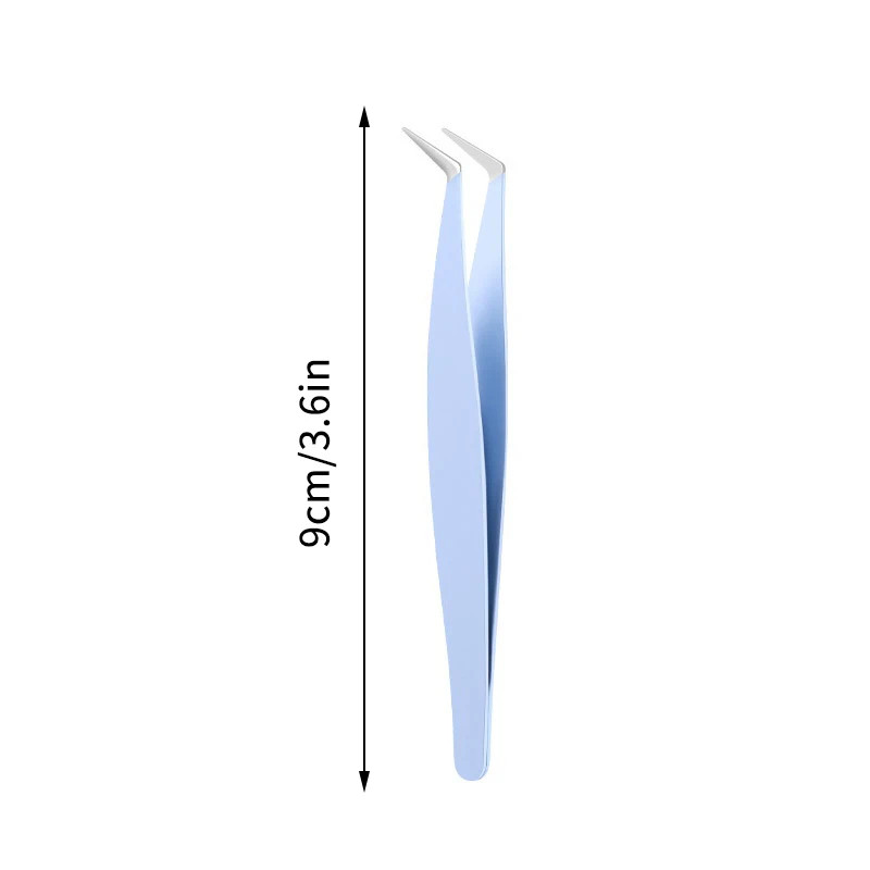 3d clipe preciso pinças de cílios de aço inoxidável pinças de extensão de cílios de aço inoxidável ferramenta de maquiagem