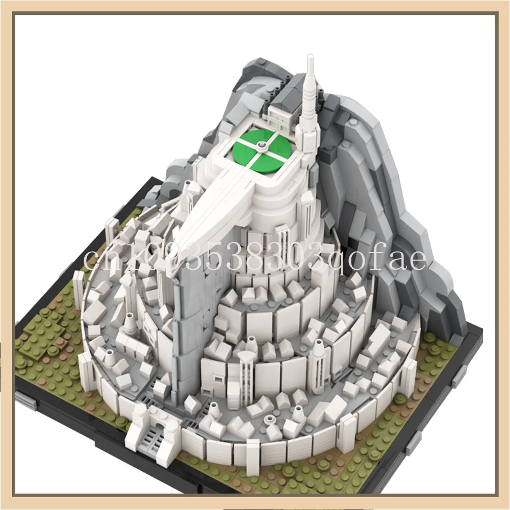 MOC-140900 Building Blocks The White City (Architecture Collection)  Minas Tirith Capital Scene Architecture Creative Gift