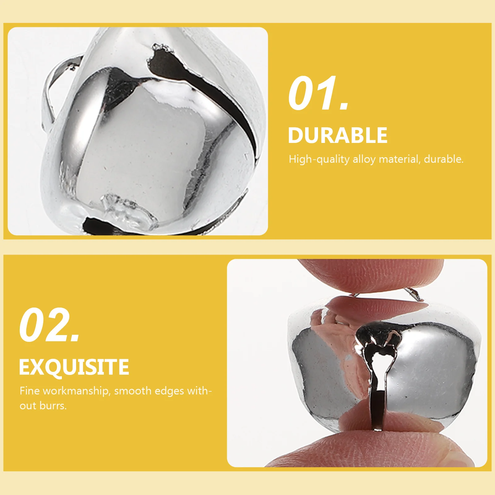 

50Pcs Colorful Christmas Bell Pendant Cross Design Bells DIY Xmas Hanging Ornaments Decorative Xmas Party Decors Holiday