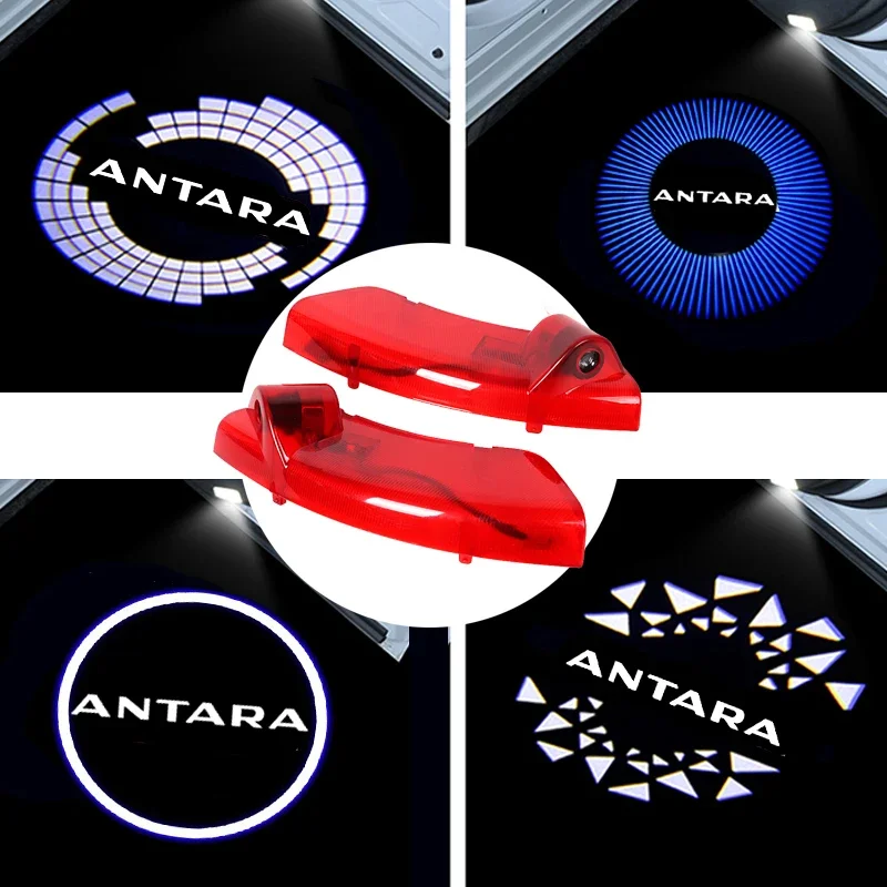 2Pcs LED for Opel ANTARA 2008 2009 2010 2011 2012 2013 Laser Projector Car Welcome Logo Door Light Signal Lamp Badge Accessories