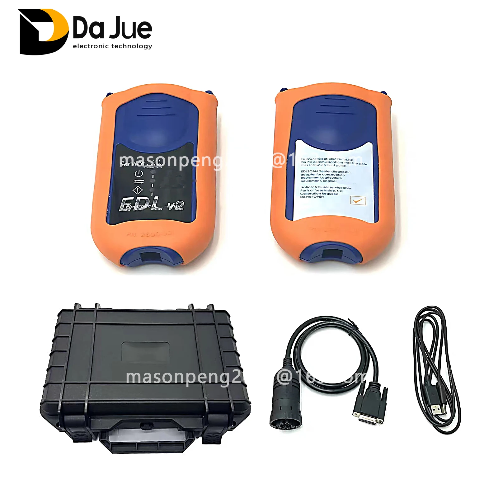 V5.3 EDL V2 For JOHN EDLSCAN Electronic Data Link Diagnostic Adapter Construction Agriculture Equipment Engine Service ADVISOR