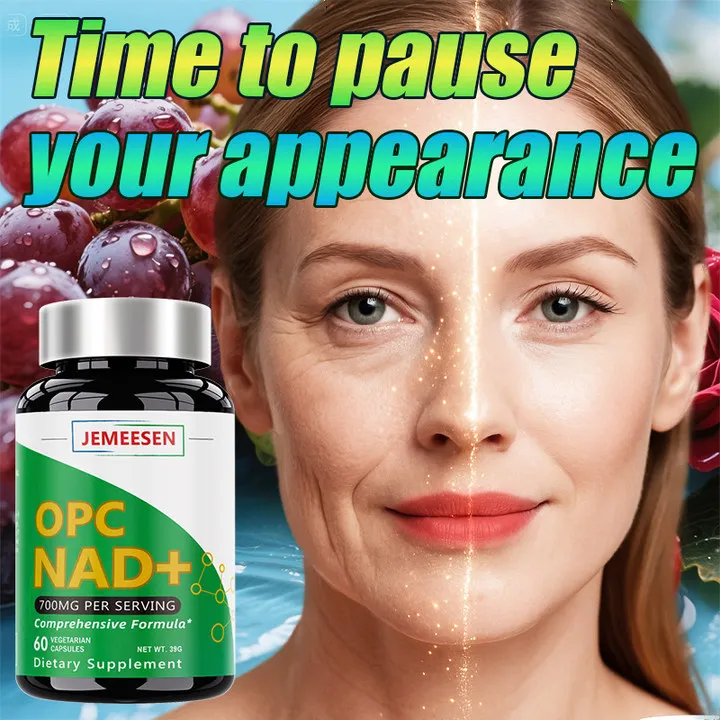 

JEMEESEN-NAD+Supplements,with Beta-Nicotinamide adenine,Vitamin,Grape seedNatural Energy Supplement,Support Cell Health