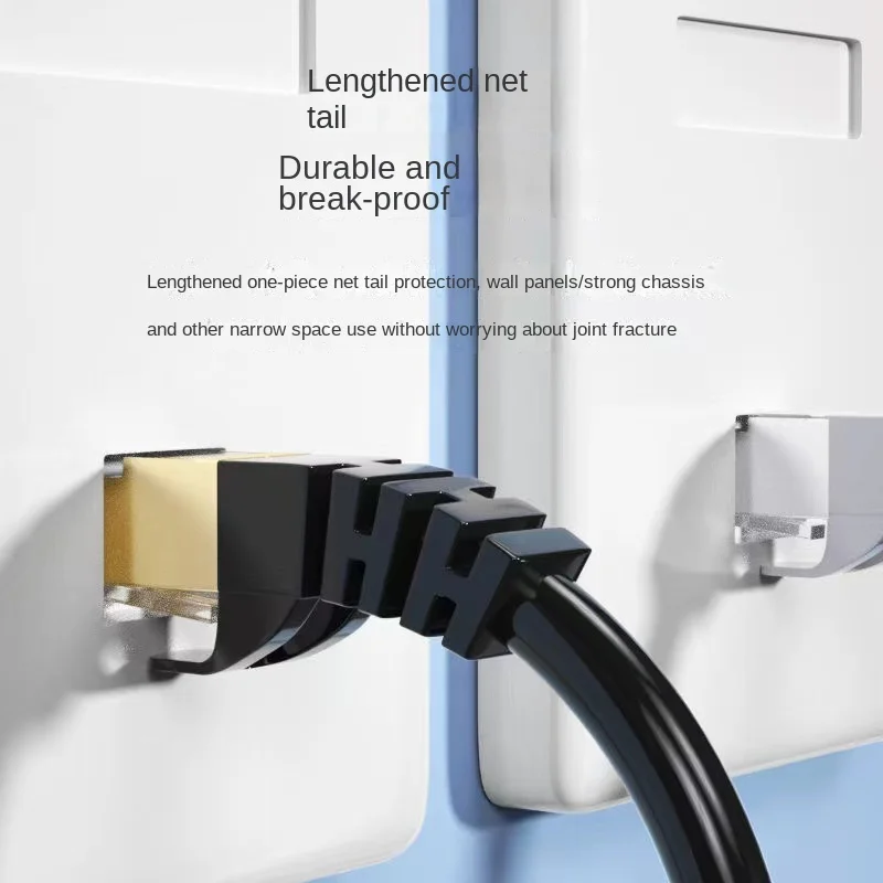 Kabel Ethernet Cat6 Gigabit High Speed 1000Mbps Kabel internetowy RJ45 Ekranowany przewód sieciowy LAN do PC PS5 PS4 PS3 Laptop IPTV — zdjęcie 6