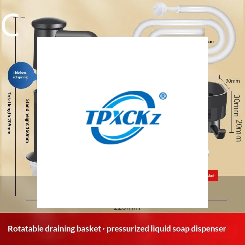 

Dish Soap Dispenser For Kitchen Sink Dispenser Countertop Soap Dispenser Pump With Storage Rack Extension Tube Kit, Under Sink