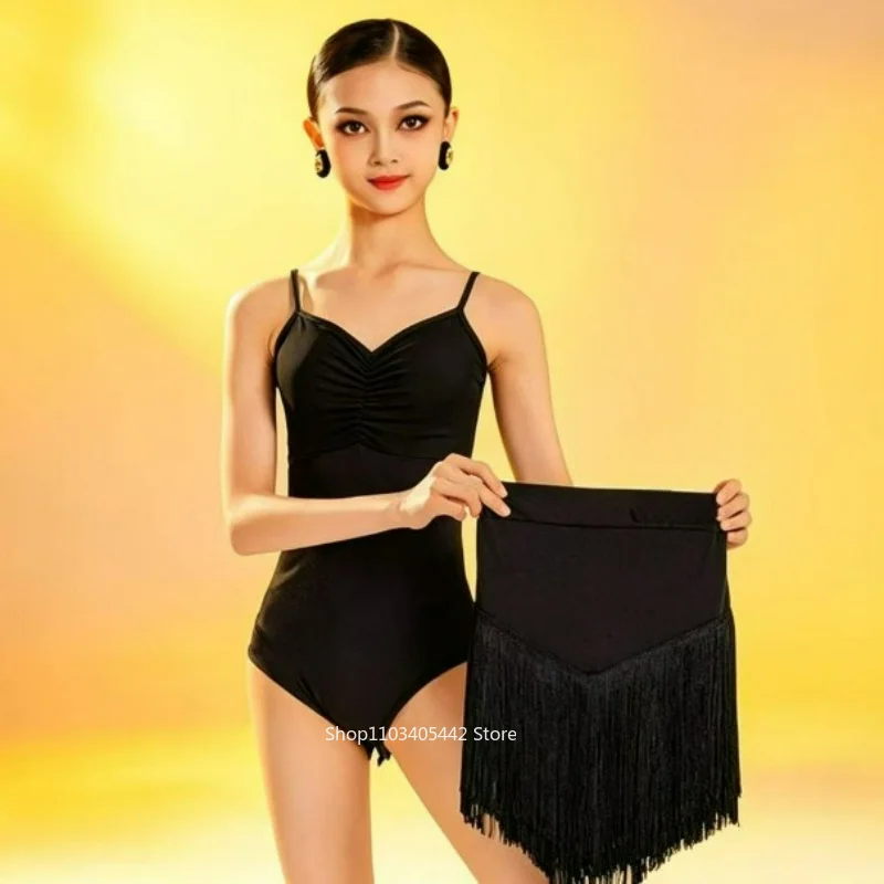 latin-dance-dress-set-for-girl-sling-backless-bodysuit-top-tassel-skirt-performance-costume-cha-cha-rumba-stage-ballroom-clothes