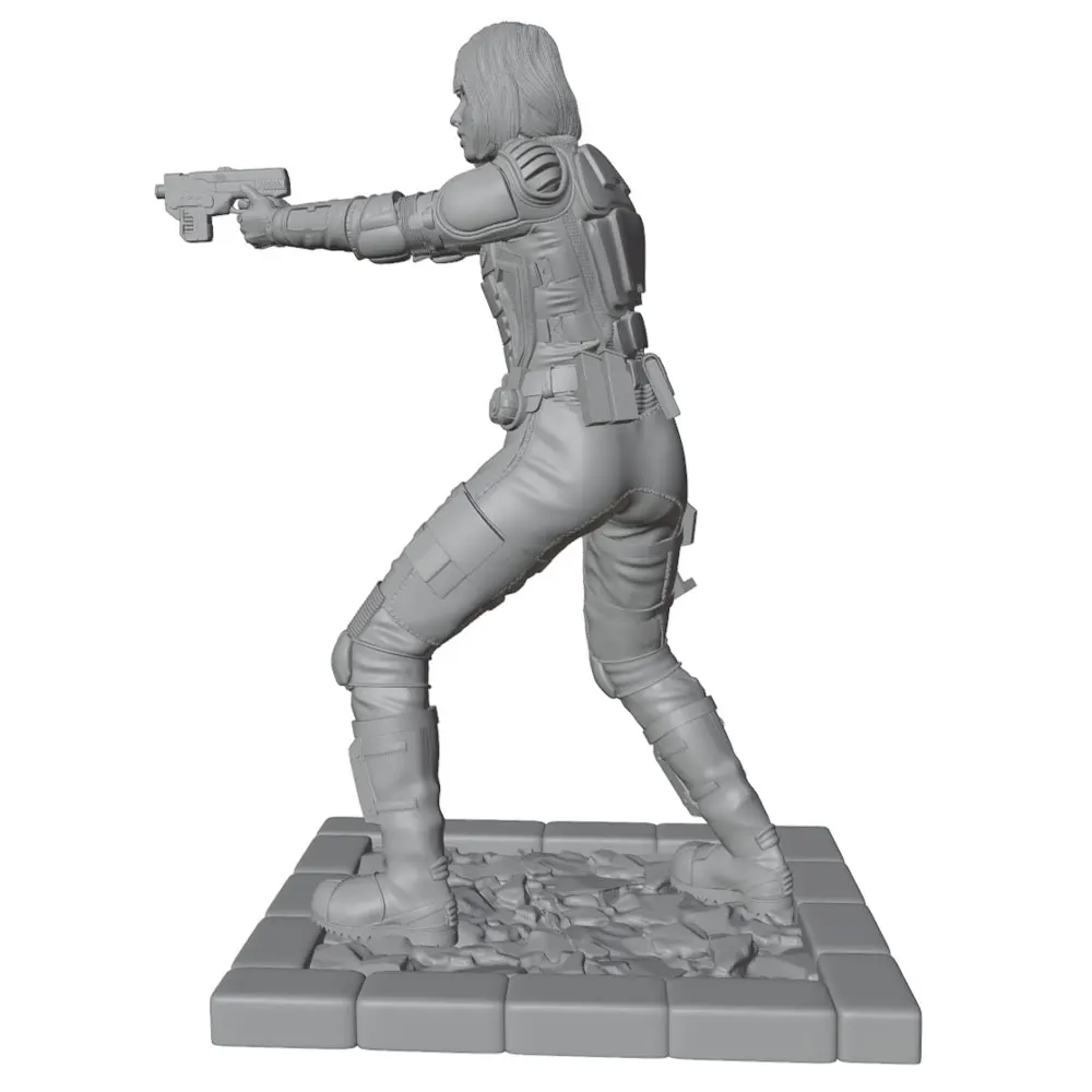 1/24 Scale Miniature Resin Model Statue 75mm Figure Toy Model Kit, Operation Justice, High-Detail Resin Model Figure Unpainted, Perfect for Role-Playing Games and Collecting