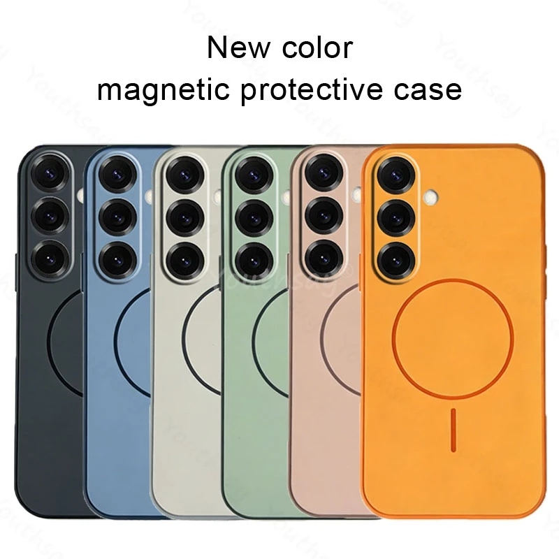 Wireless Magnetic Ring Charging Case For Samsung Galaxy A27 Case Matte PC TPU Silicone Samsung A27 Cover Galaxy A27 Case