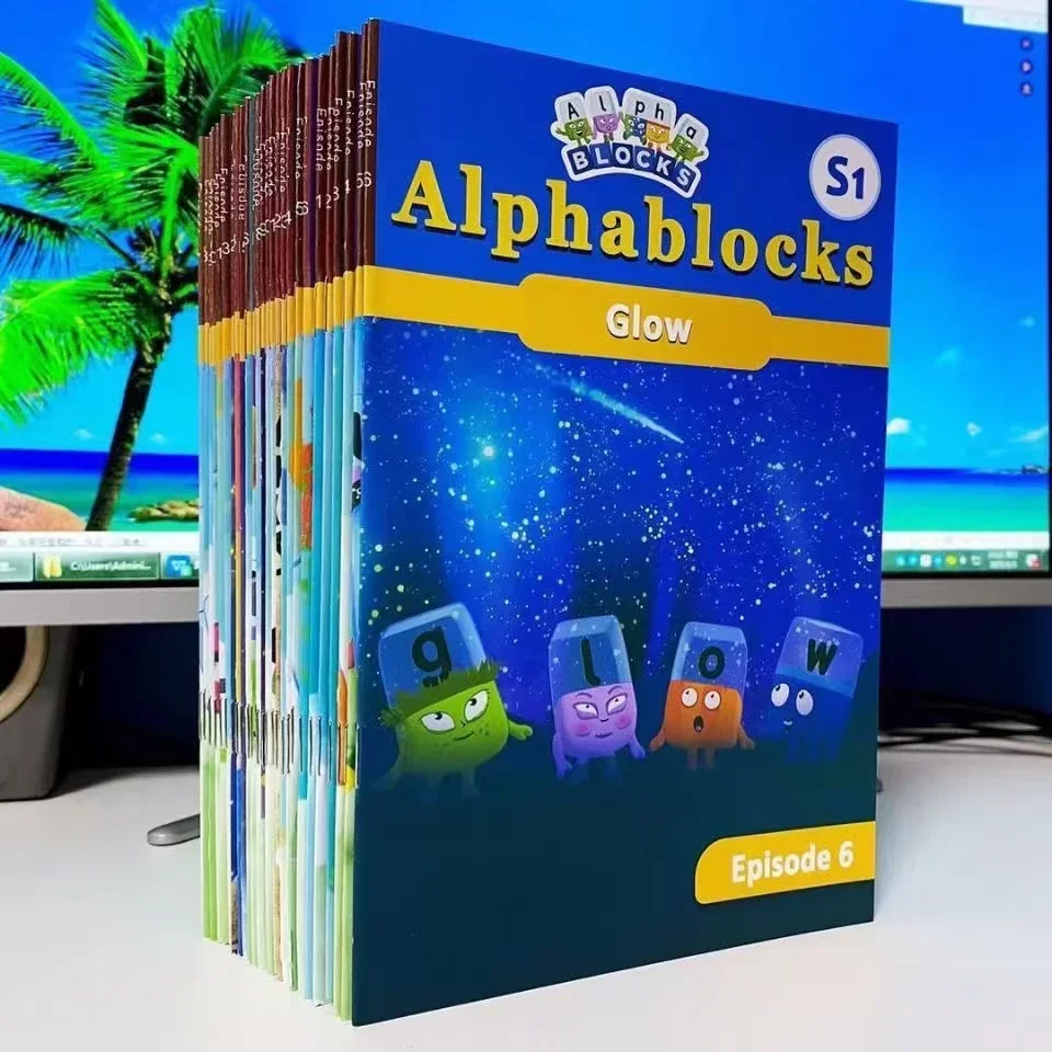 Numberblocks Alphablocks, bloques de construcción digitales, libro de aprendizaje de inglés para educación temprana para niños