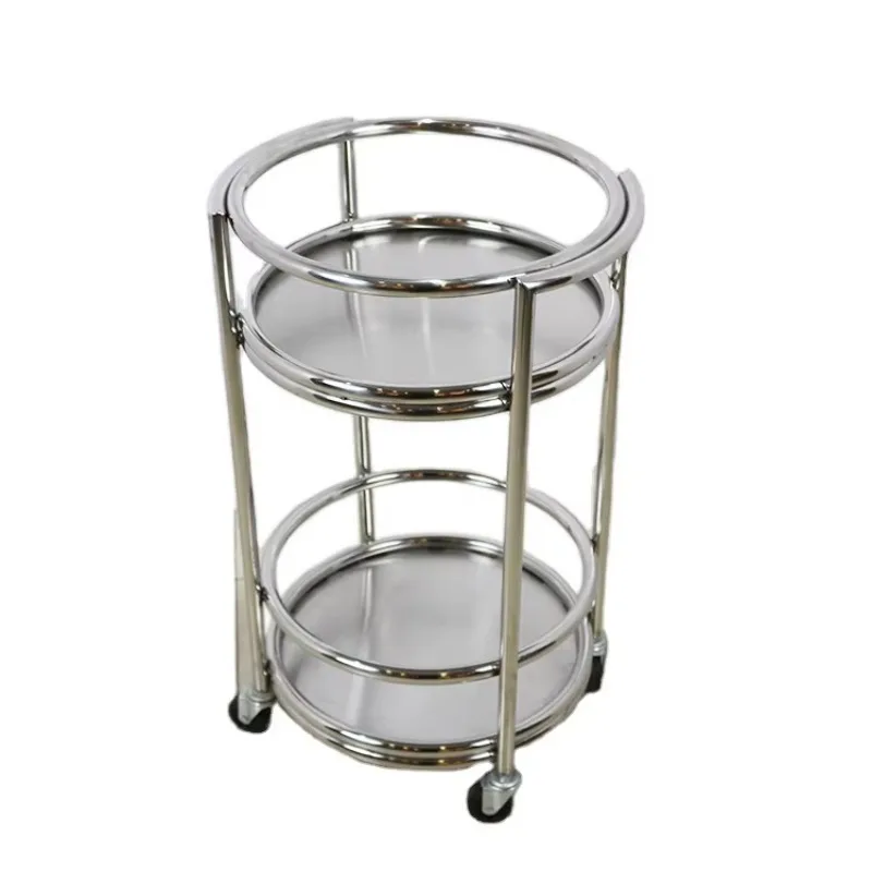 

Тележка Современная металлическая барная стойка для чая и вина Сервисная тележка с колесами из нержавеющей стали и алюминия