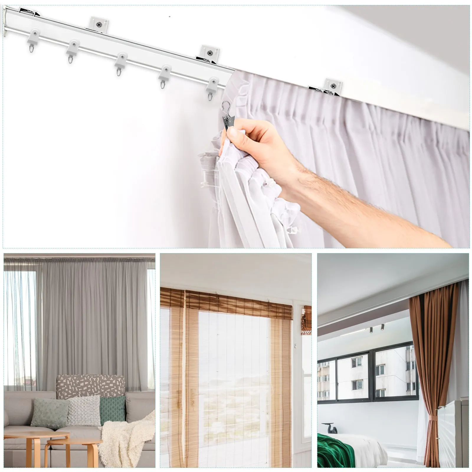 systeme-de-rail-pour-rideaux-rails-et-accessoires-pliables-montage-mural-en-plastique-rails-flexibles