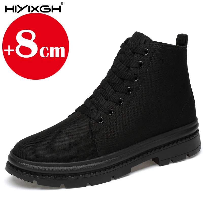 

2025 кроссовки с сетчатой поверхностью и вентиляцией, мужские стельки для увеличения роста, обувь с лифтом 8 см, повседневная обувь Zapatillas на высоком каблуке