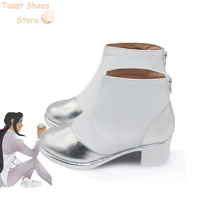 Jogo Twisted Wonderland Sapatos Cosplay, Jamil Riddle, Botas de Carnaval de Halloween, Sapatos PU, Cosplay Props, Costume Prop