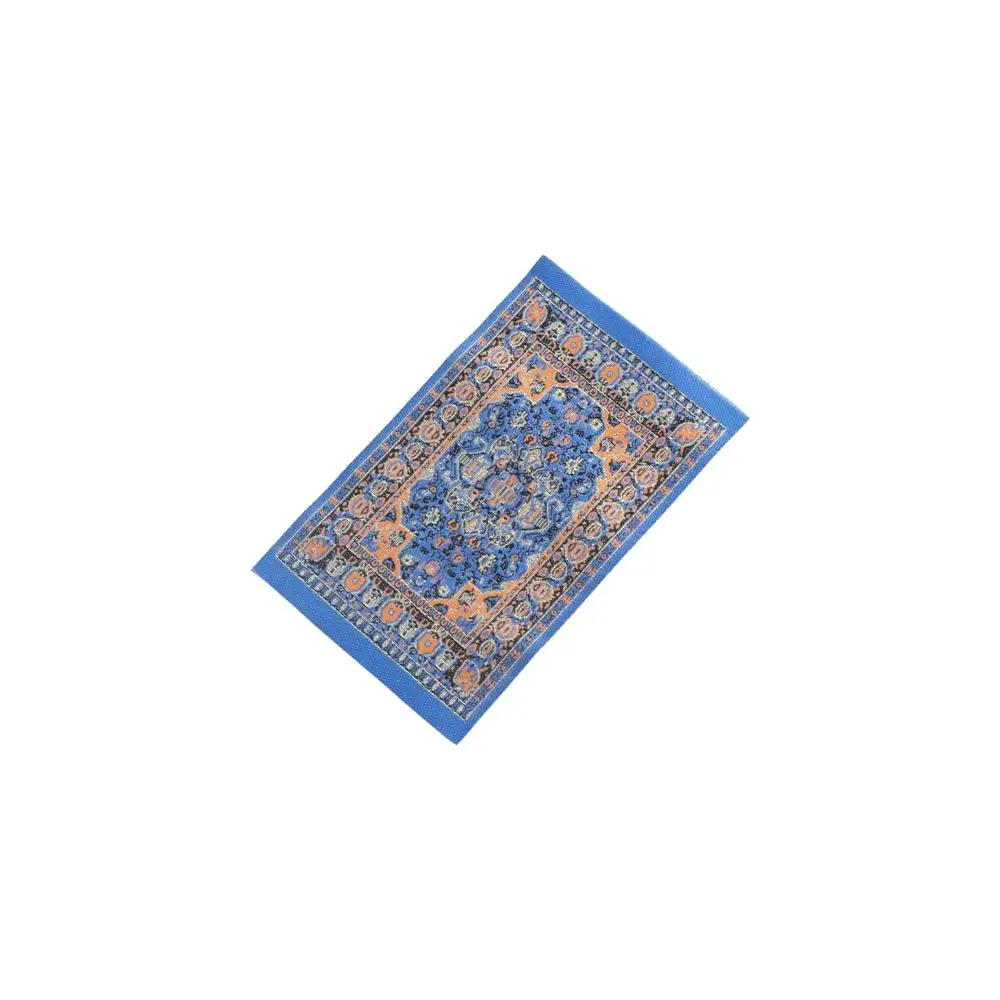 Revestimientos de suelo para decoración de casa de muñecas, alfombras tejidas de simulación 1:12, muebles para casa de muñecas en miniatura, alfombra para casa de muñecas
