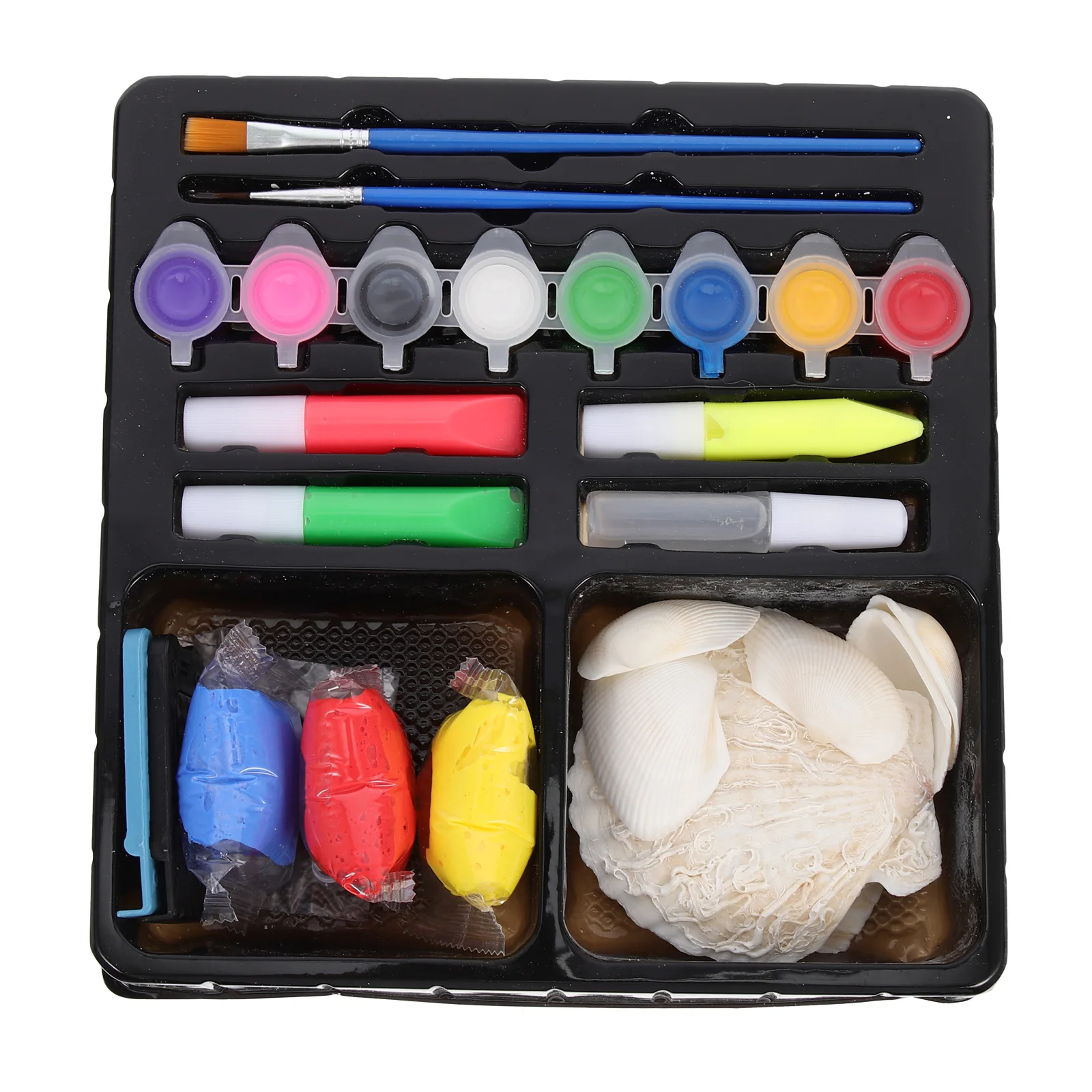 Shell Painted Set Decoration Simulation Eyes Toy Kids Hands-on Ability Training Toys Painting Kit Child DIY Coloring