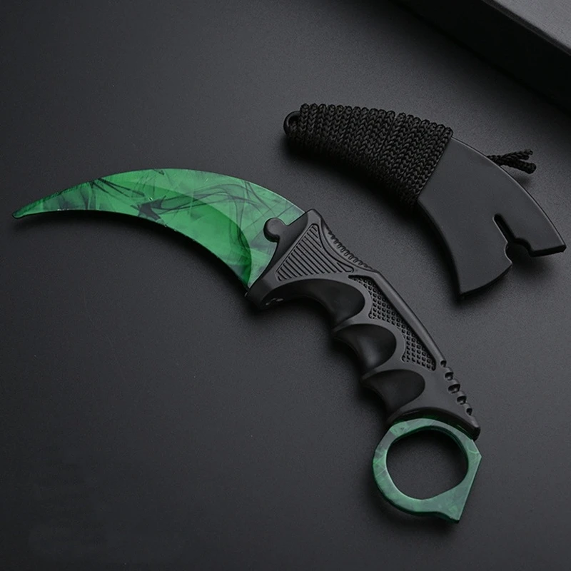 Sicherheits-Trainingsrequisite mit gebogenem, ungeschliffenem Schaft und ergonomischem Griff, mehrfarbige Optionen für Übung und Cosplay