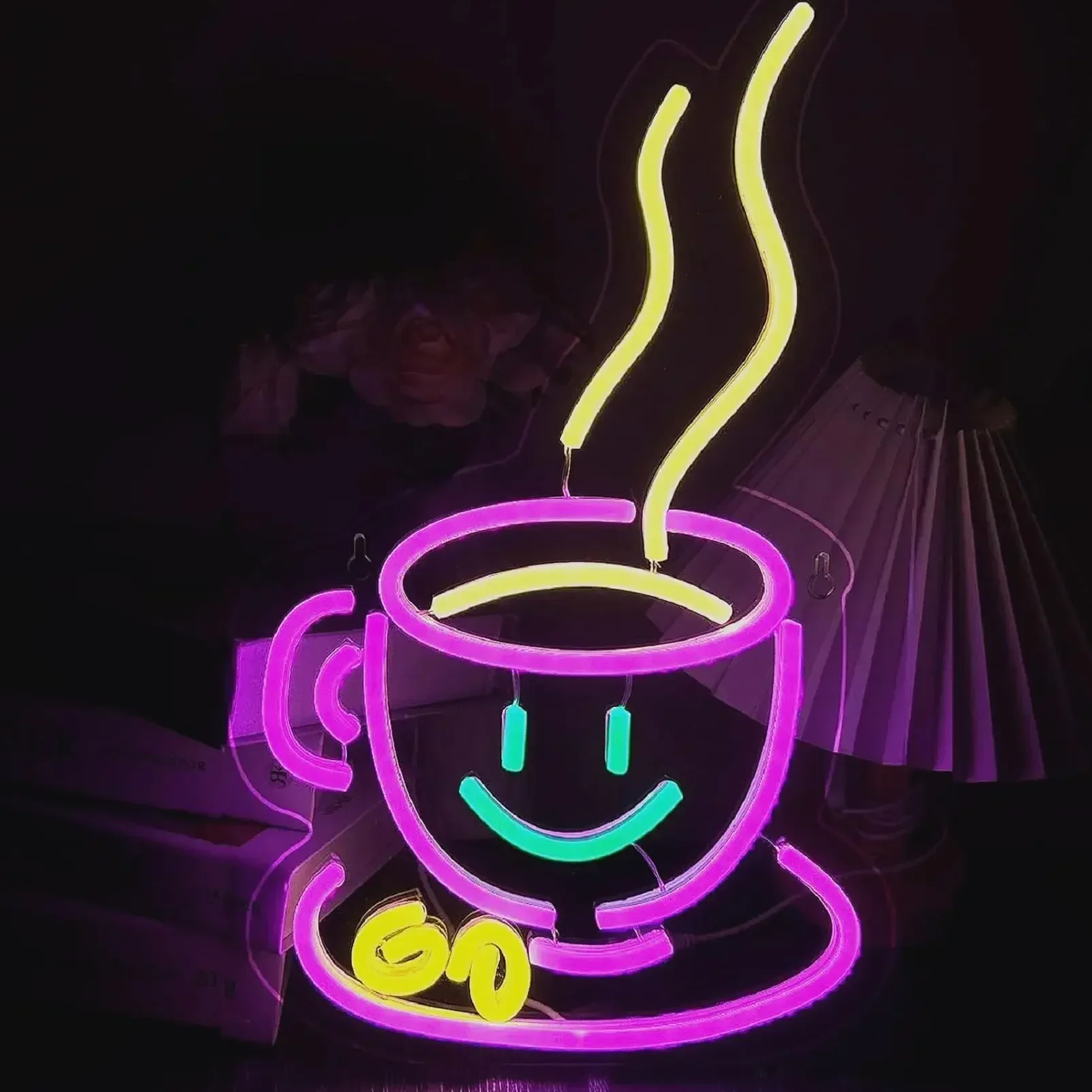 

Неоновая вывеска «Кофе» с USB-питанием, регулируемая LED-подсветка, декор для стен кофейни, бара, магазина мороженого, подарки для вечеринок