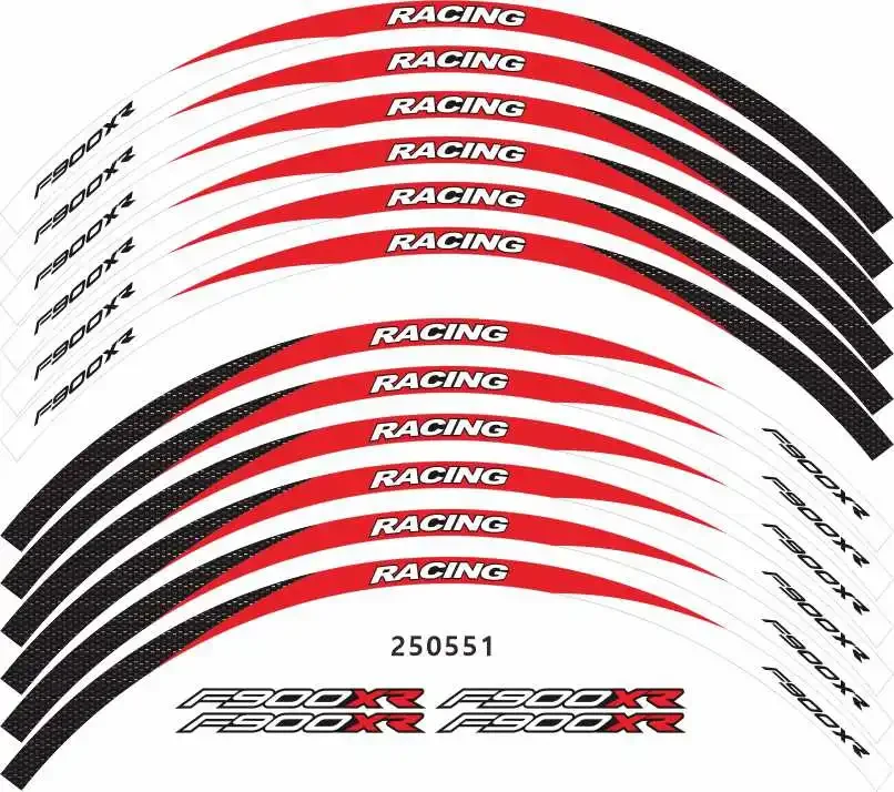 

For BMW F900XR Motorcycle Parts Contour Wheel Decoration Decal Sticker - 4