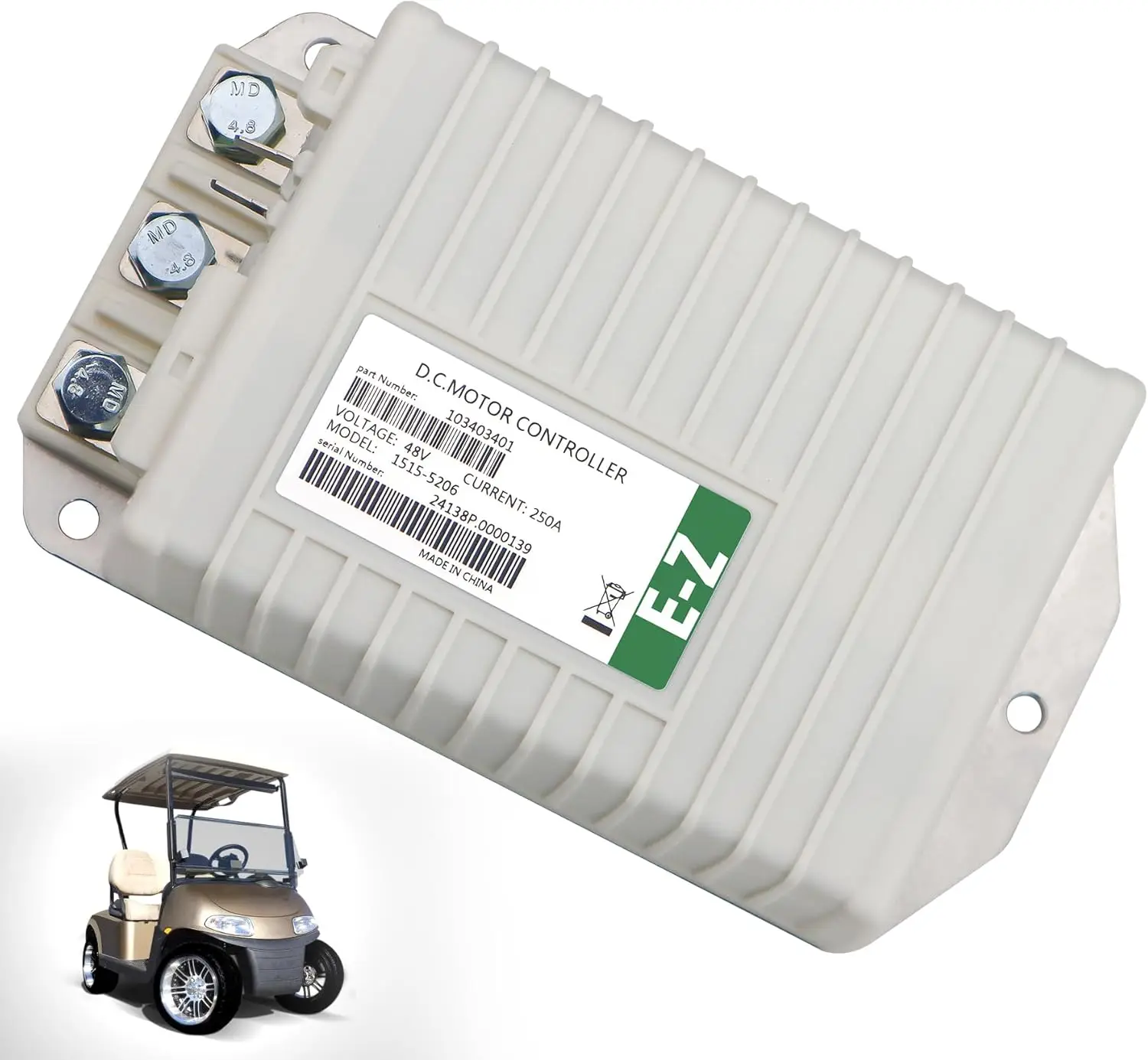 

Контроллер 1515-5206, 48 В, 250 А, подходит для Curtis Club Car Precedent 103982301 2014-2019, электрическая тележка для гольфа Tempo и далее