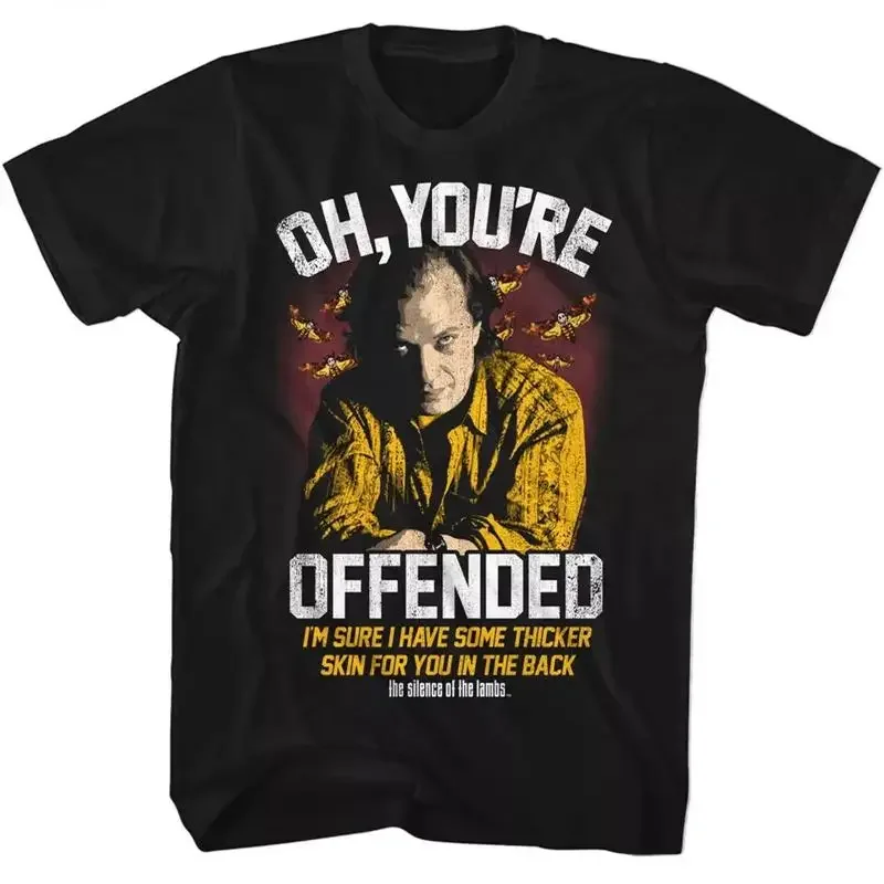 Silence Of The Lambs Movie T Shirt Hannibal Lecter Oh You'Re Offended Black