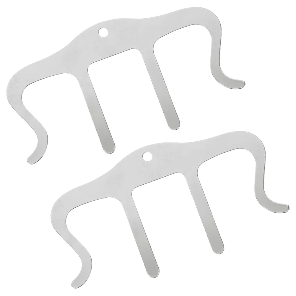 

2 Pcs Metal Sheet Music Holder Book Clip for Piano Trumpet Lyre Marching Band Flip Folder Page Holders Silver Musical