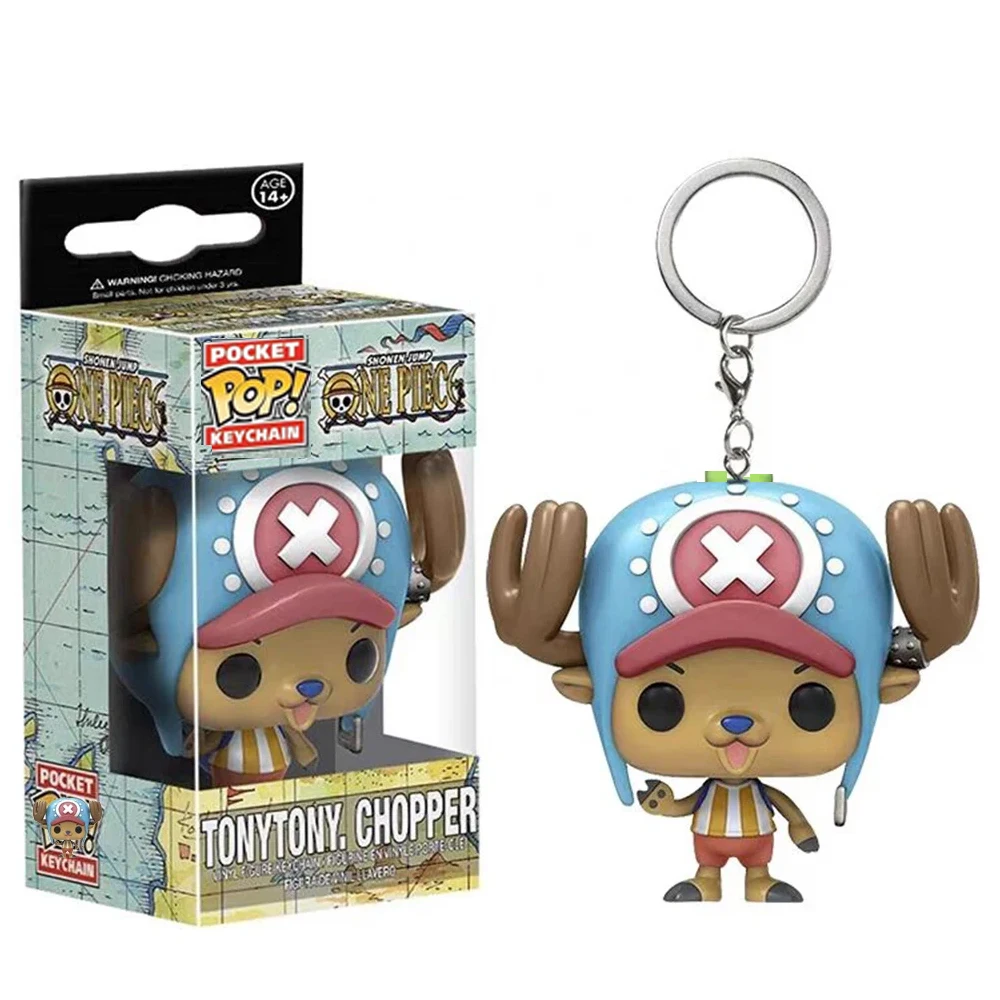 Hot Pop One Piece Roronoa Zoro Tony Chopper Luffytaro Trafalgar LawKeychain Japanese Cartoon Anime Doctor Action Figures Toys