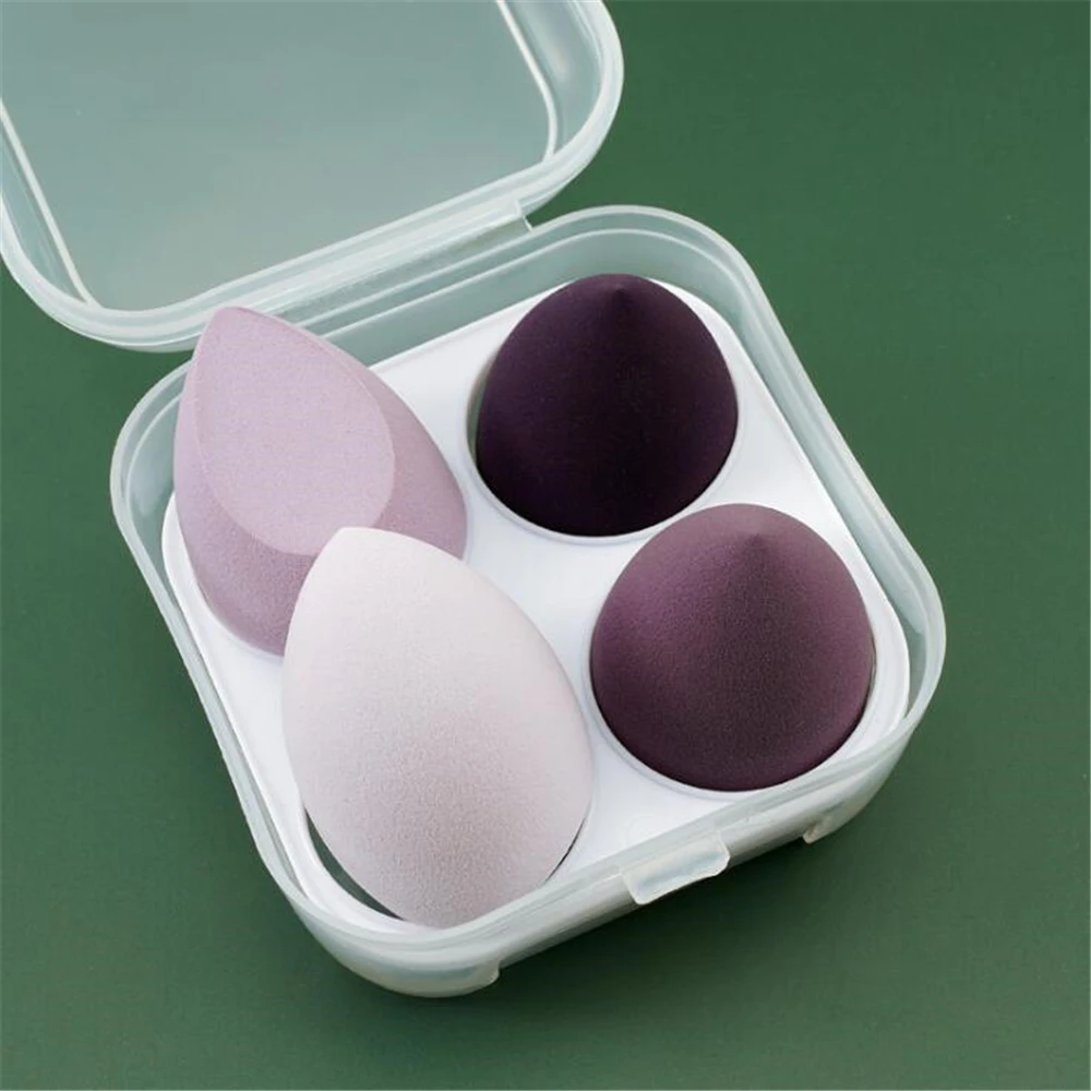 3/4 stks Make-Up Spons Blender Schoonheid Ei Cosmetische Bladerdeeg Foundation Sponzen Poederdonsjes Vrouwen Make Up Accessoires Beauty Tools