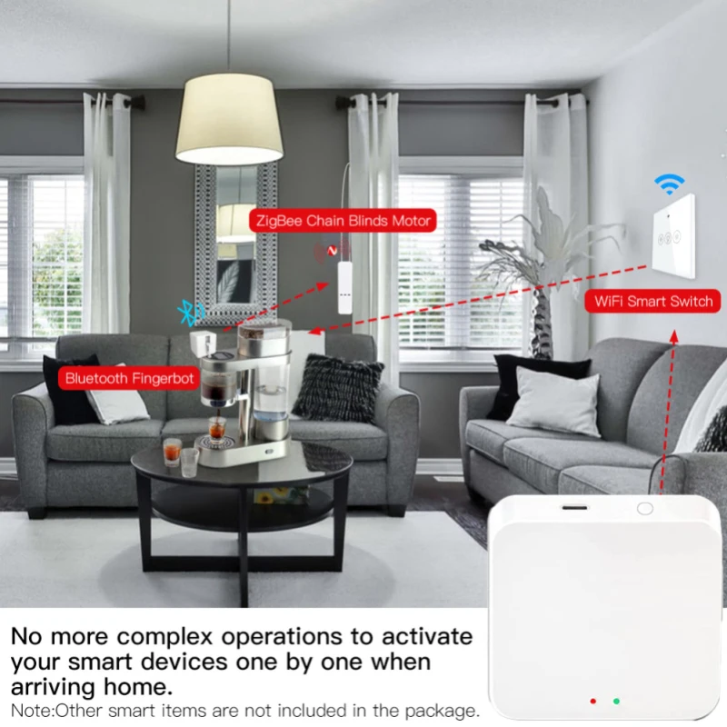 Wifi Zigbee Bluetooth Multi Mode Gateway Hub Draadloze Samrt Home Bridge Tuya Smart App / Voice Control Via Alexa Google Home