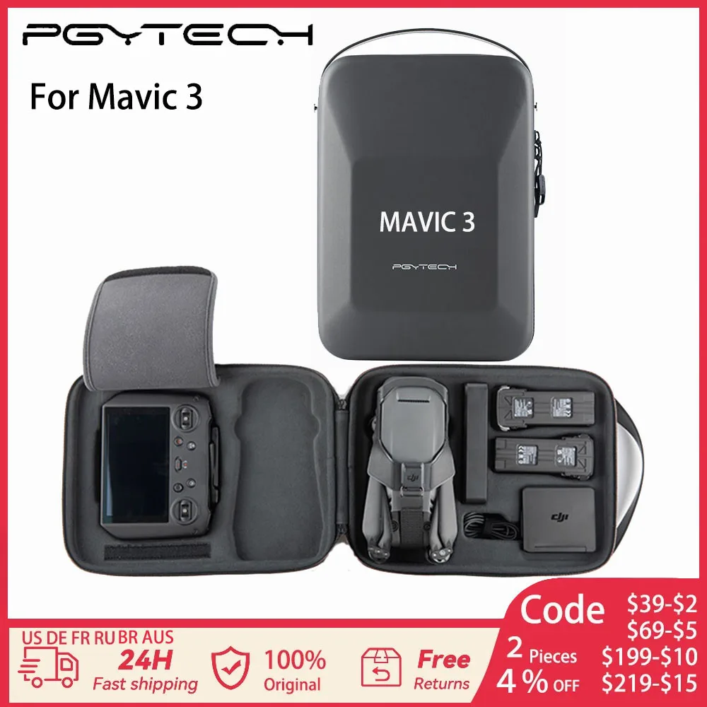 

PGYTECH Drone Carrying Case For Dji Mavic 3 Portable Storage Hardcase Drone Accessory For Mavic 3 Classic Remote Controller