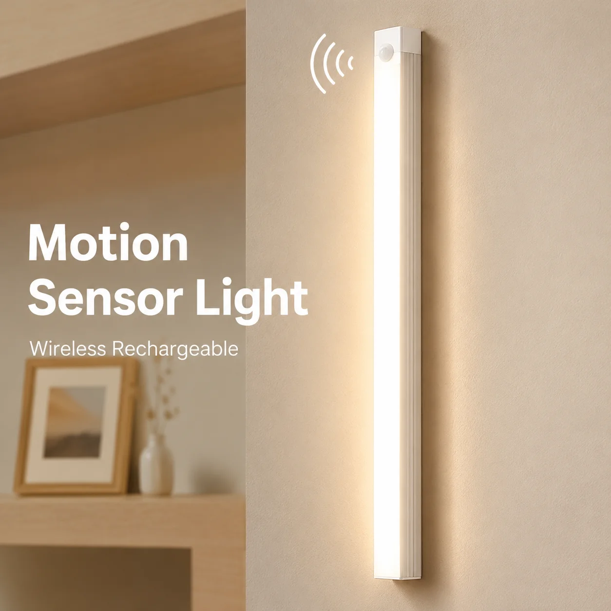 El sensor de movimiento PIR llevó la luz de la batería para los tubos interiores portátiles de los bulbos de la iluminación del hogar