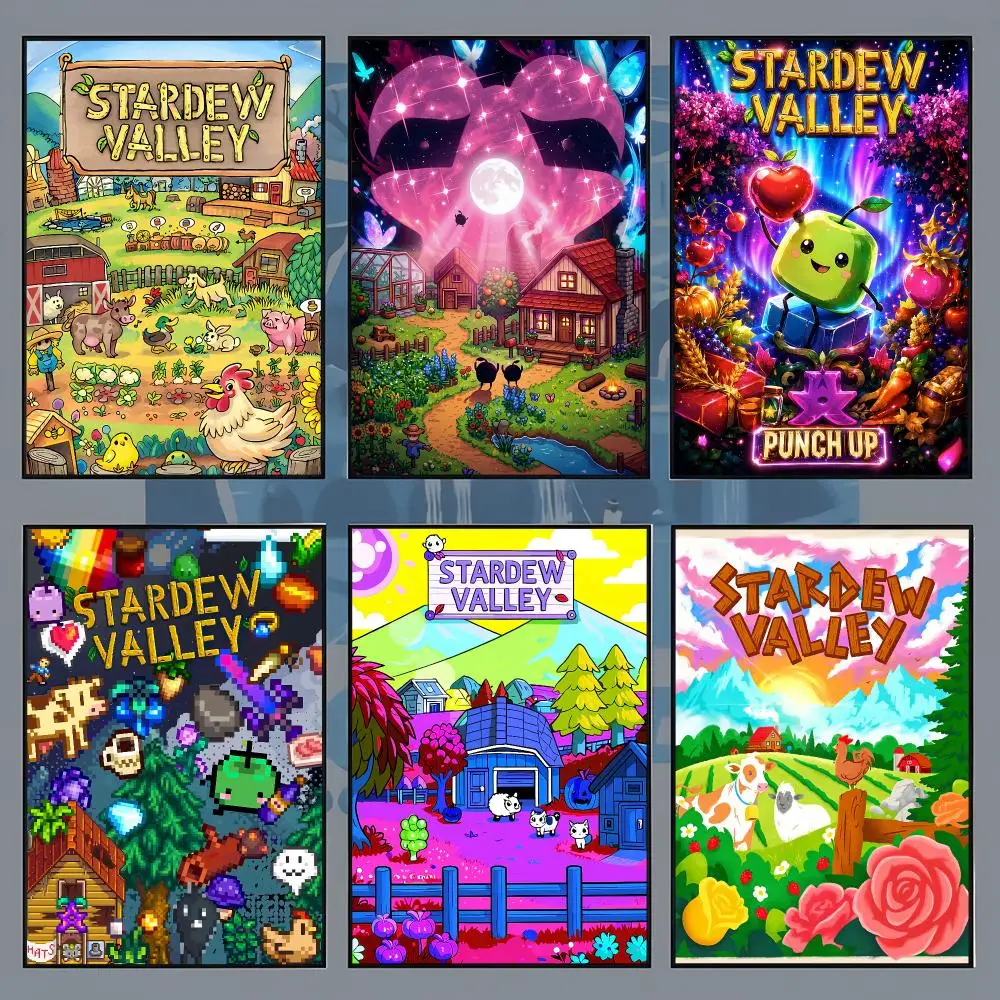 game Stardew Valley Poster Aesthetic Wall Art Print for Living Room Bedroom Study Office Café Home Decor Stylish Gift