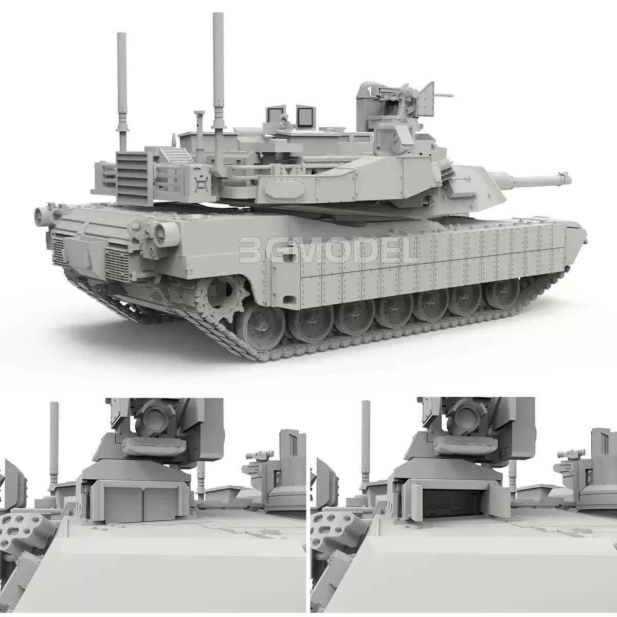 Modern American M1A2 SEP V2 Abrams Tank Hobby Assembly Kit 1/72 MENG 72-016 Included Trophy Active Protection System