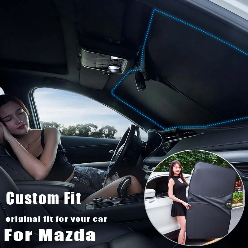 Custom fit  Heat Insulation Car front Windshield Sunshade cover For Mazda MAZDA CX-5 CX-4 CX-3 CX-7 CX-9 CX30 3 5 6 ATENZA ALEXA