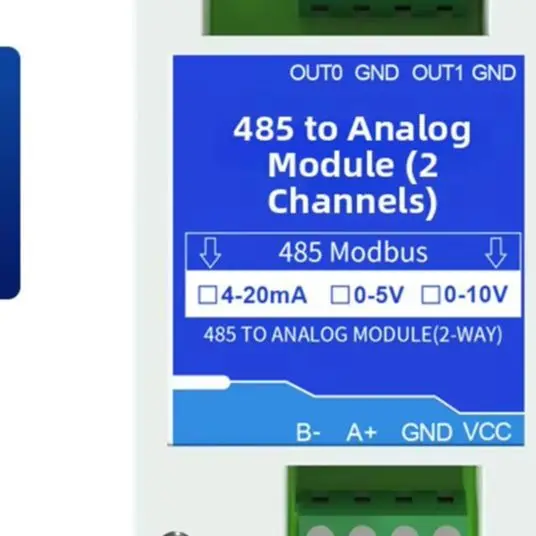 RS485-Based Industrial Signal Acquisition Device for 2-Channel and 4-Channel 4-20mA 0-5V 0-10V Inputs and DC5-30V Power Range