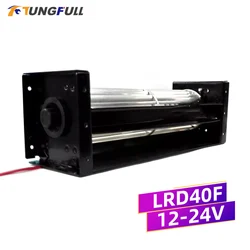 Quiet Cross Flow Fan DC12V 24V Cooling Cross Flow Fan Lectronic Heater Parts Large Air Volume Crossfow Ventilation Cooling Fan