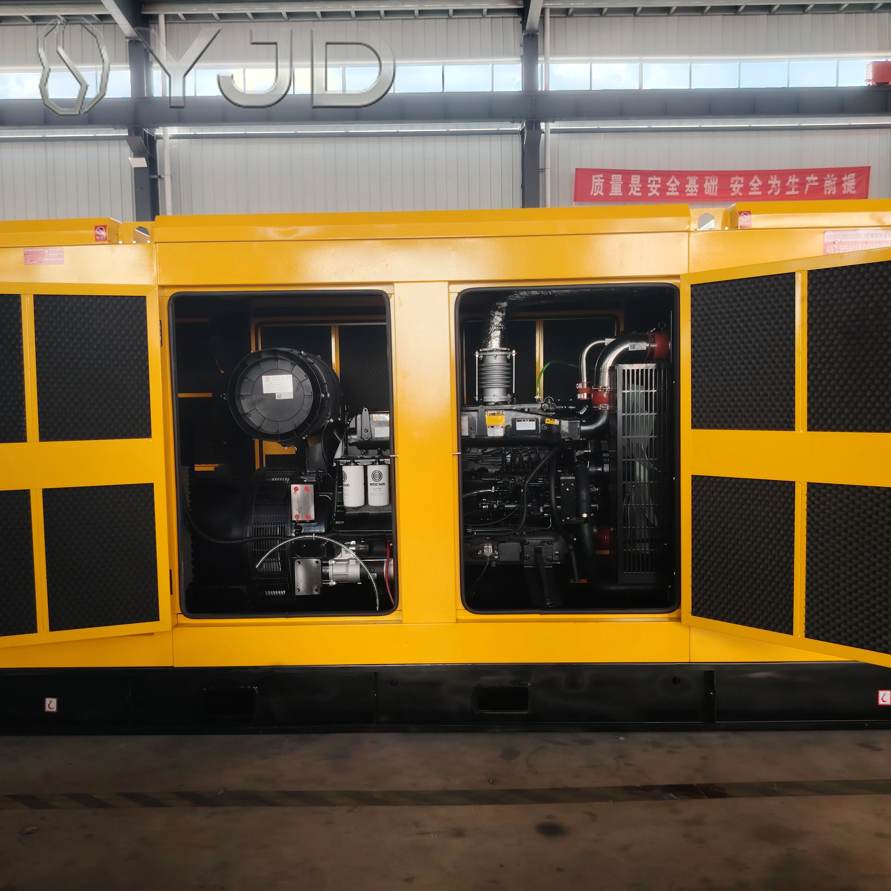 Reliable Open Frame Standby Diesel Generator Set 600/700/800 Genset with 1800 RPM Ac Three Phase Efficient and Dependable