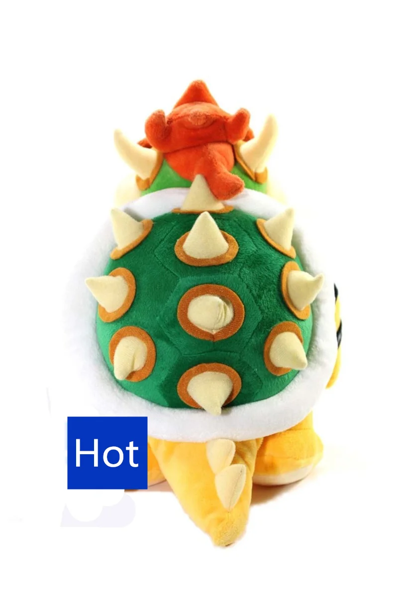 [ Funny] Catoon Film anime 10" 26cm Bowser dragon Soft Stuffed Plush Toy doll model baby kids best gift - Image 3