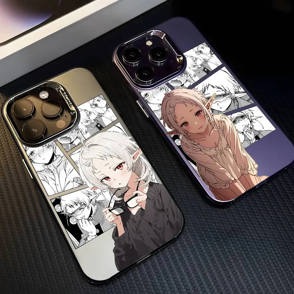 

M-Mushoku TenseiS Jobless Phone Case For IPhone 17 16 15 14 13 12 11 Plus Pro Max Multicolor Aurora Laser Shockproof Funda