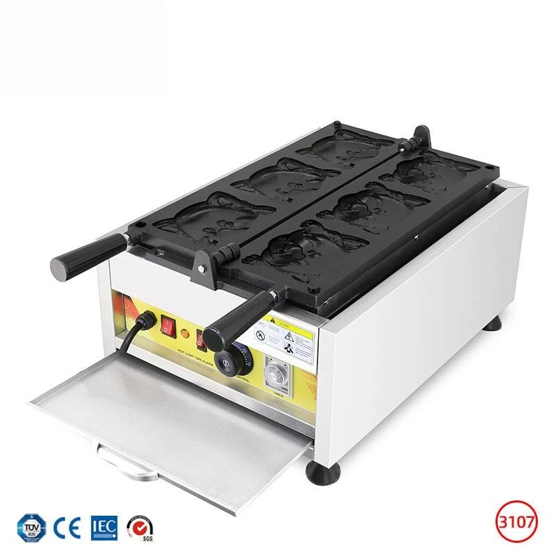 Commercial electric scone machine, dog waffle electric cake pan baking snack machine