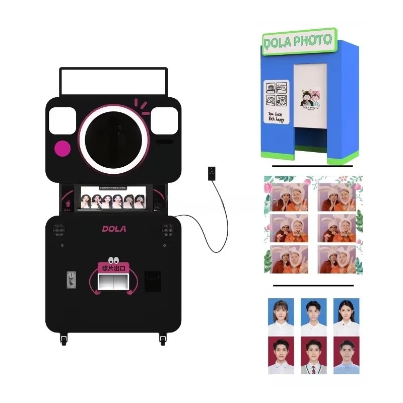 مجموعة كشك طباعة الصور وسريعة ومريحة وكشك الصور