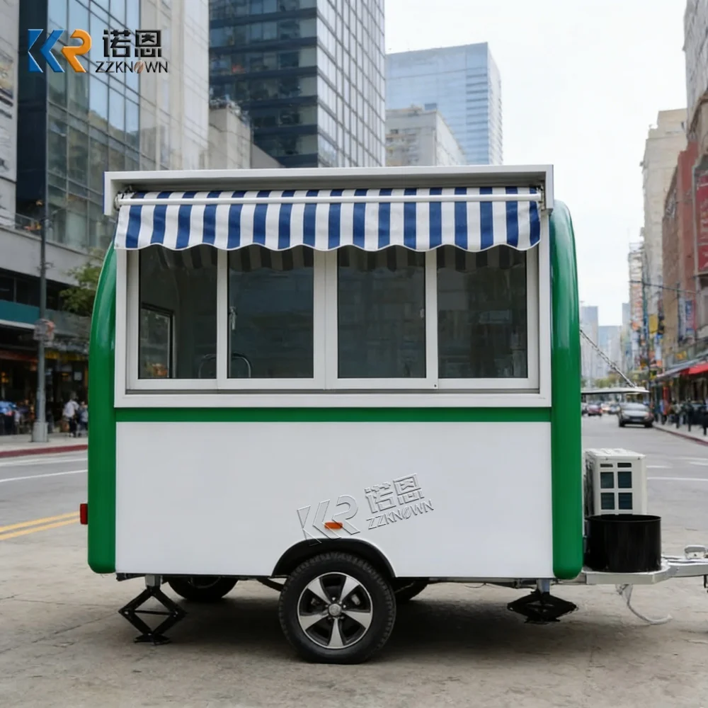 

Multi-Function Mobile Food Truck - Fast Food Snack Ice Cream Coffee Bakery Hot Dog Stand for Factory & Store