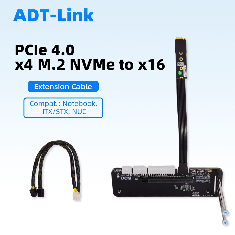 

RSG Laptop Graphics Card External To M.2 Nvme PCIe 3.0/ 4.0x4 Docking Station Asus Rog Ally EGPU Dock for NUC/ITX/STX/Notebook