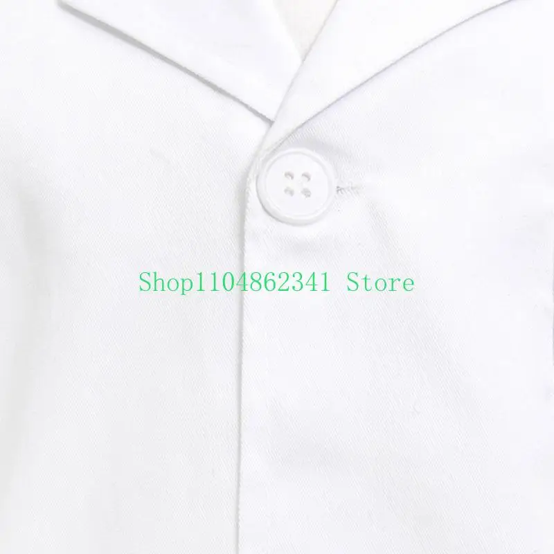 5ASD Kids Cotton Lab Coat Doctor Assume for All -Play Science Experience Play Play Play Town