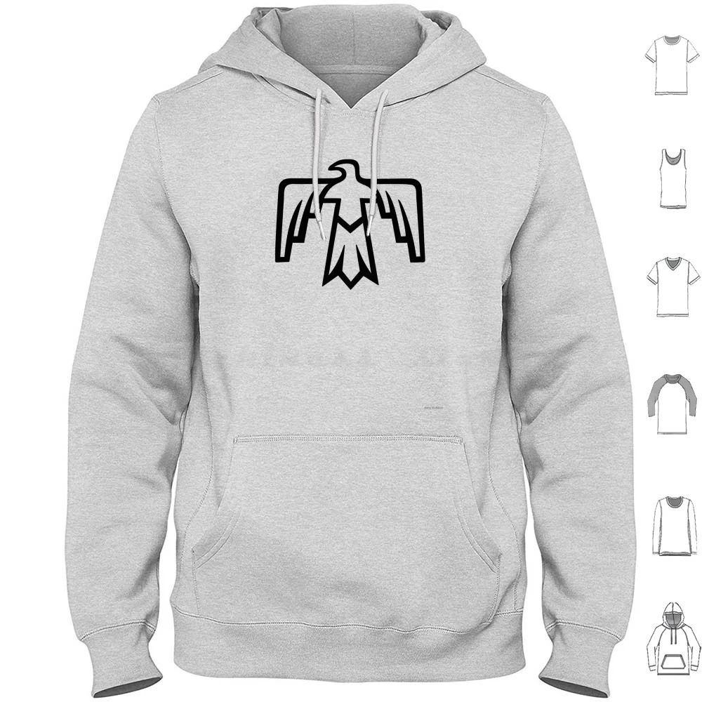 Legendary Bird , , Mythology , Totem , Spirit , Animal Hoodies Long Sleeve Anne Mathiasz Phoenix Aztec Bird Native