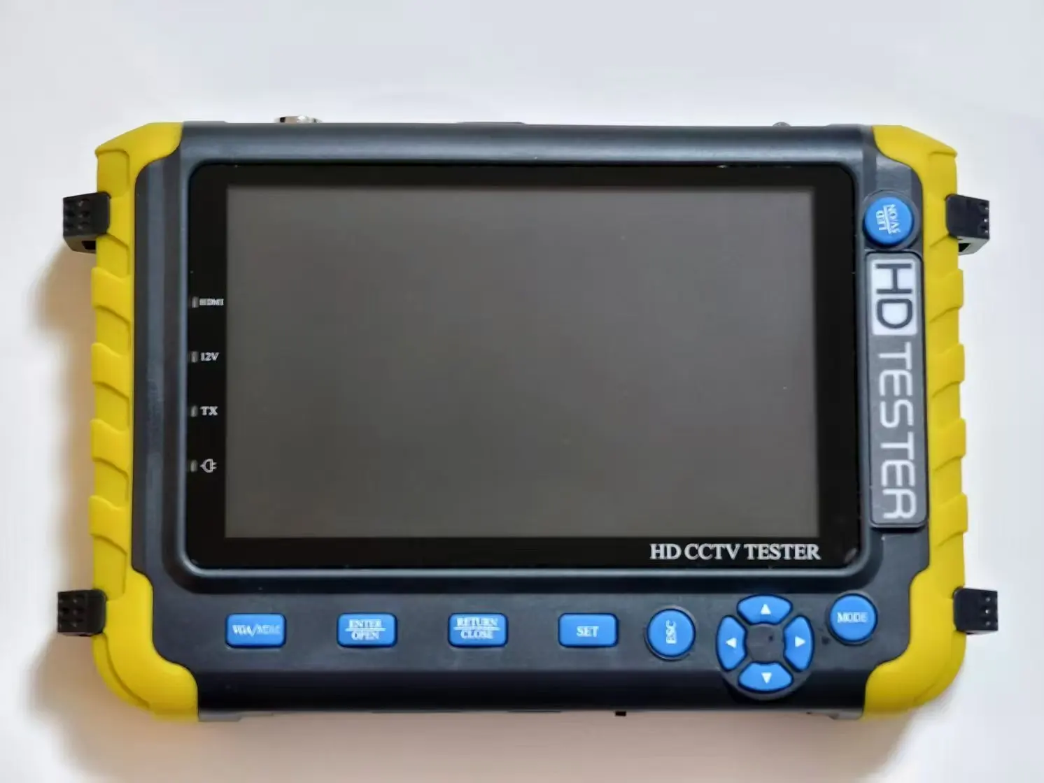 

5-дюймовый 8МП тестер-монитор для камер видеонаблюдения ADH CVI TVI CVBS 4-в-1, HD коаксиальный тестер камер, выходное питание DC12V, инструмент для тестирования систем видеонаблюдения