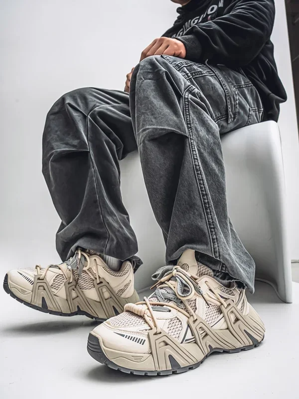 

Мужские спортивные кроссовки для бега, черные кроссовки, повседневные кроссовки, коричневые уличные дышащие сетчатые женские легкие амортизирующие черные теннисные кроссовки