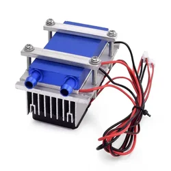 144W Thermoelectric Peltier Refrigeration Cooler DC 12V 15A Semiconductor Cooling System for Small Air Conditioning Fan