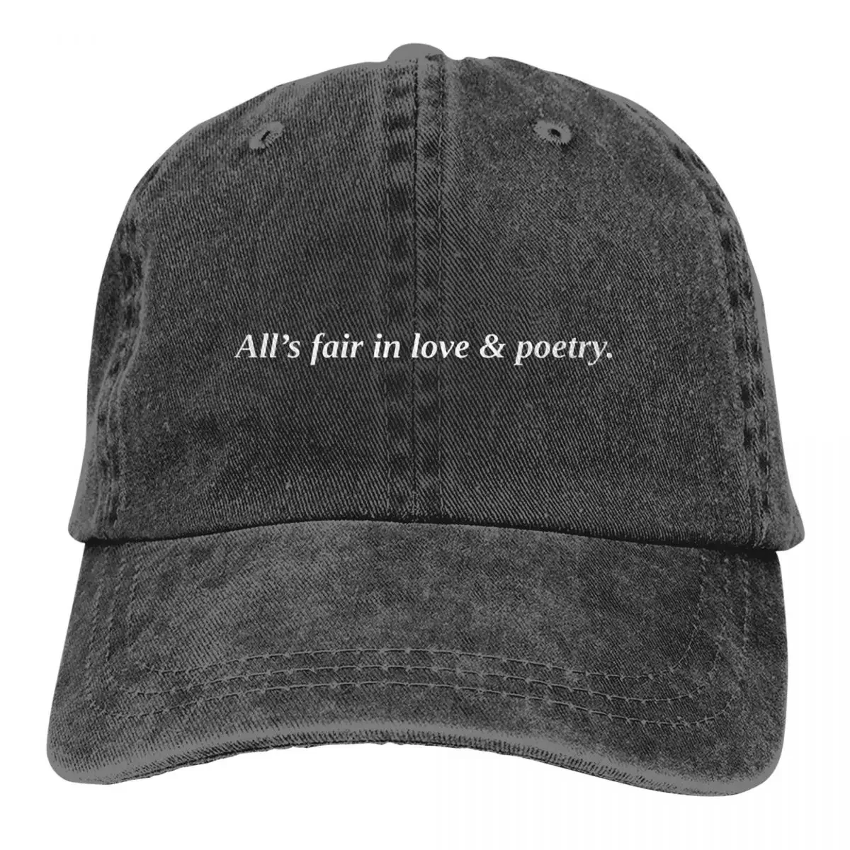 Vintage All's Fair In Love & Poetry Baseball Caps Distressed Cotton Casquette Dad Hat The Tortured Poets Department Travel Caps