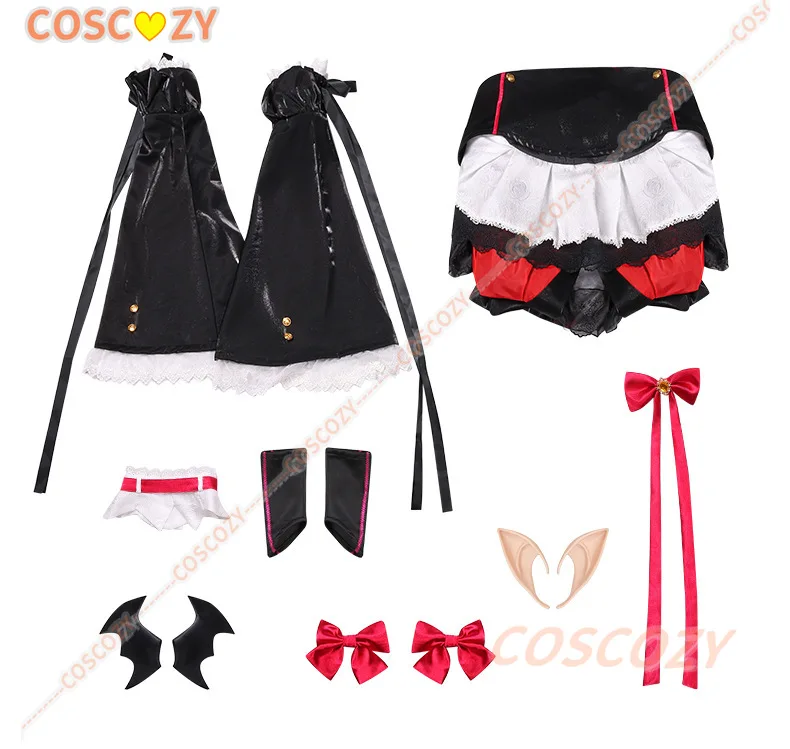 Anime Seraph of The Ennd Krul Tepes Cosplay Costume Wig Vampire Black Red Lolita Dress Adult Woman Sexy Halloween Carnival Suit view 5